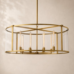 Breckton Glass Round Chandelier 44