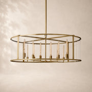 Breckton Glass Round Chandelier 55