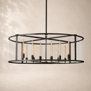Breckton Glass Round Chandelier 55