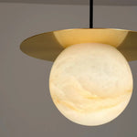 Alabaster Saturn Pendant Light — image 18