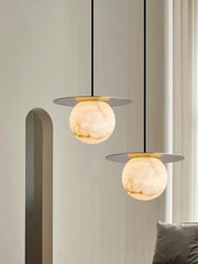 Alabaster Saturn Pendant Light — image 8