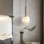 Round Bosso Alabaster Pendant Lamp — image 6