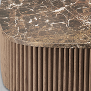 Mullhaven Oak Wood & Stone Coffee Table 48