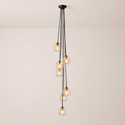Elowen Organic Clear Bubble Glass Cascade Pendant