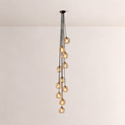 Elowen Organic Clear Bubble Glass Cascade Pendant