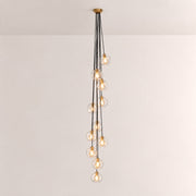 Elowen Organic Clear Bubble Glass Cascade Pendant