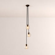 Elowen Organic Clear Bubble Glass Cascade Pendant