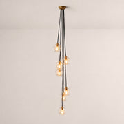 Elowen Organic Clear Bubble Glass Cascade Pendant