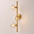 Elowen Organic Clear Bubble Glass Cascade Wall Sconce