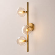Elowen Organic Clear Bubble Glass Cascade Wall Sconce