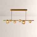 Elowen Organic Clear Bubble Glass Linear Chandelier