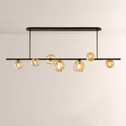 Elowen Organic Clear Bubble Glass Linear Chandelier