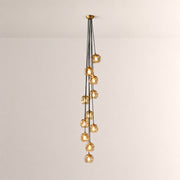 Elowen Organic Smoke Bubble Glass Cascade Pendant