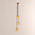 Elowen Organic Smoke Bubble Glass Cascade Pendant