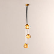 Elowen Organic Smoke Bubble Glass Cascade Pendant