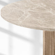 Benton Emperador Round Modern Dining Table 48