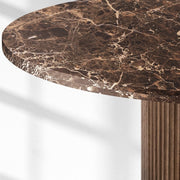 Benton Emperador Round Modern Dining Table 48