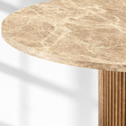 Benton Emperador Round Modern Dining Table 48