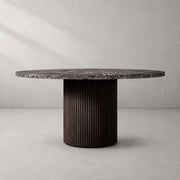 Benton Emperador Round Modern Dining Table 48