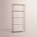 Caloria Marble shelving — CARRARA MARBLE-BRASS / 28
