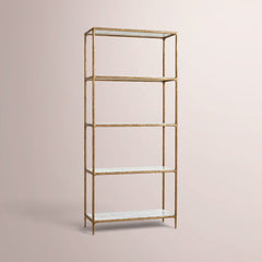CARRARA MARBLE-BRASS