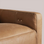 Pevona Leather Motion Recliner — LANIE CAMEL