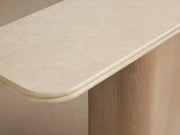 Caden Console Table in Wood and Stone Modern Design  60“W 72”W