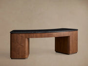 Caden Executive Desk with Storage and Marble 84”W