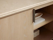 Caden Media Console with Marble Stone Top 80“W 95”W