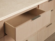 Caden Nine Drawer Dresser with Stone Top 84“W