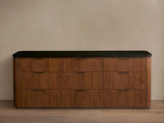 Caden Nine Drawer Dresser with Stone Top 84“W