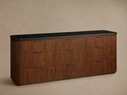 Caden Nine Drawer Dresser with Stone Top 84“W