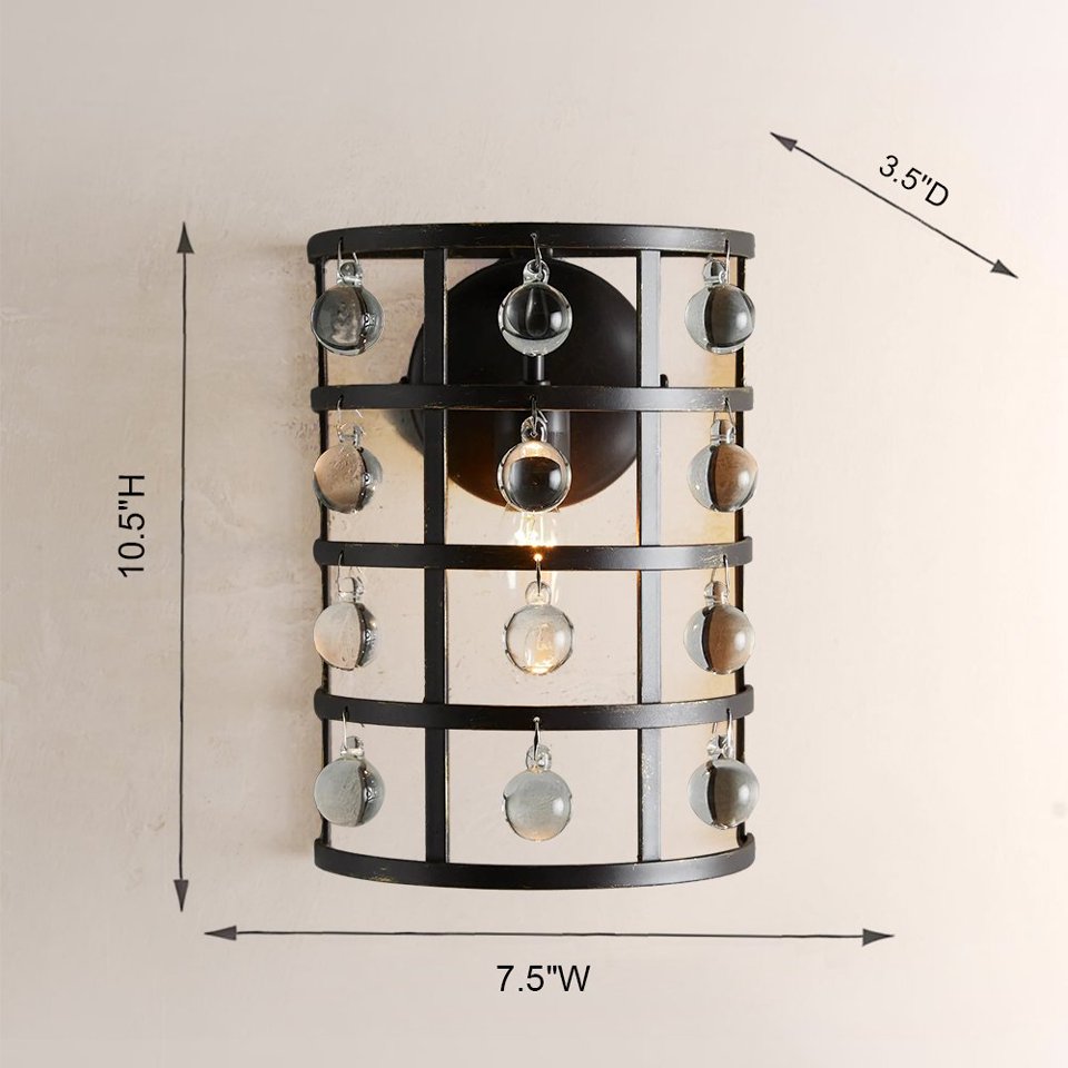 Cagora Crystal Wall Sconce