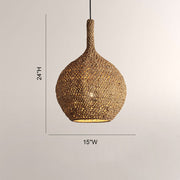 Cairo Crocheted Seagrass Pendant