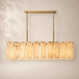 Valette Alabaster Rectangular Chandelier 60