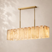 Valette Alabaster Rectangular Chandelier 60