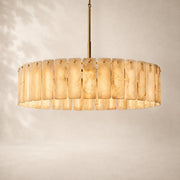 Valette Alabaster Round Chandelier 60