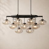 Velmora Clear Glass Linear Chandelier 54