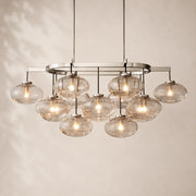 Velmora Clear Glass Linear Chandelier 54