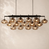 Velmora Clear Glass Linear Chandelier 72