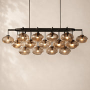 Velmora Clear Glass Linear Chandelier 72