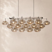 Velmora Clear Glass Linear Chandelier 72