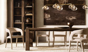 Velmora Clear Glass Mobile Linear Chandelier 60