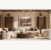 Velmora Clear Glass Mobile Linear Chandelier 60