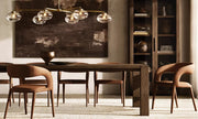 Velmora Clear Glass Mobile Linear Chandelier 60