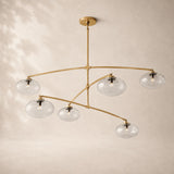 Velmora Clear Glass Round Chandelier 48