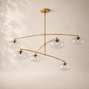 Velmora Clear Glass Round Chandelier 48
