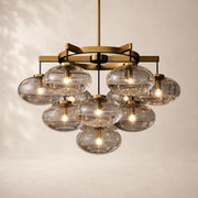 Velmora Clear Glass Round Chandelier 36