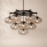 Velmora Clear Glass Round Chandelier 36