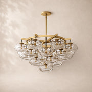 Velmora Clear Glass Round Chandelier 48